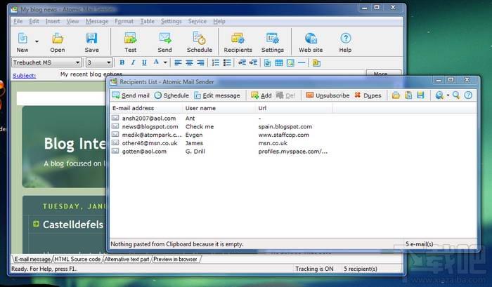 Atomic Mail Sender,Atomic Mail Sender下载,邮件群发工具